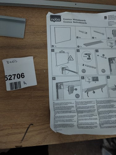 Nobo Classic Steel White / Notice Board Magnetic + Aluminium Frame — Used (photo 8)