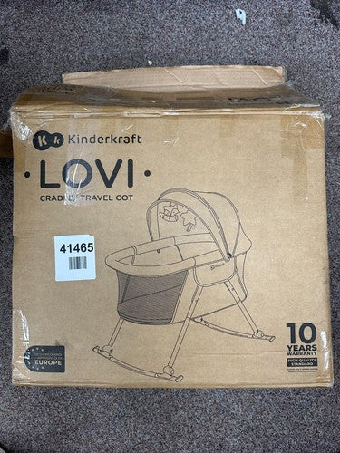 Kinderkraft Lovi Travel Cot Cradle Grey — New (other) (photo 4)