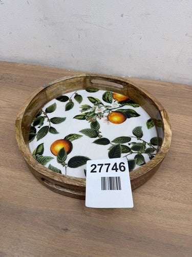 round serving tray with handles — New (other) (photo 3)