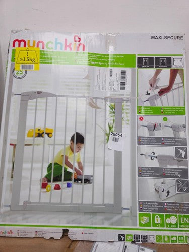 MUNCHKIN Maxi-Secure Safety Gate Pressure Fit Black 76-117cm Stairs