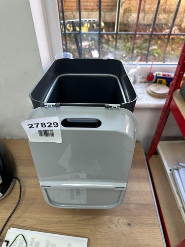 Curver Recycling Rubbish Bin Lift Top Lid Stackable Dark Grey 30L