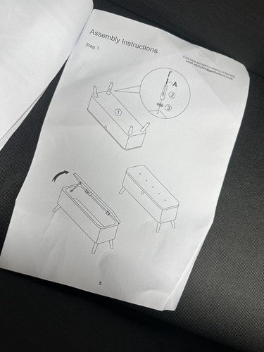 Carson Storage Ottoman Chest — New (other) (photo 5)