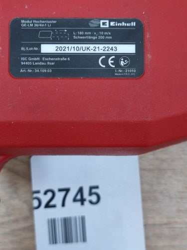 Cordless Multifunctional Tool GE-LM 36/4in1 Li-Solo accessorie only — Used (photo 2)