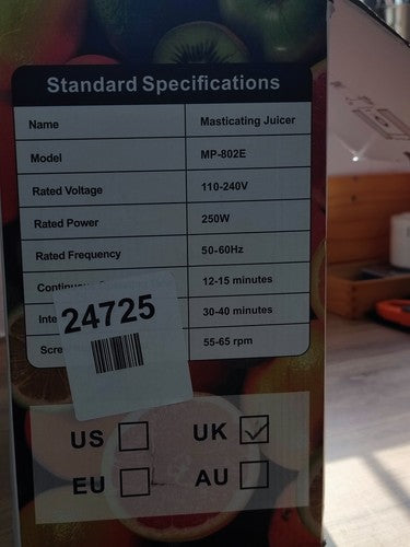 EXREIZST MP-802E Cold Masticating Press Juicer Machine — New (other) (photo 7)