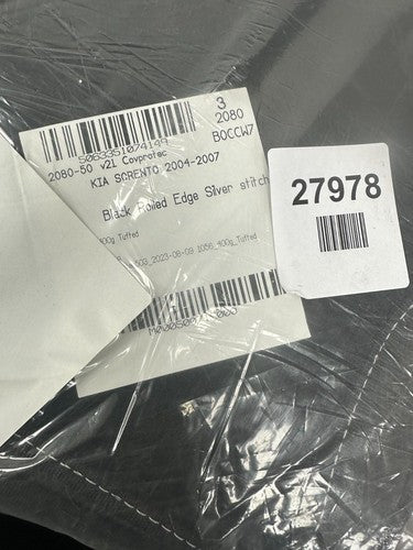 black rolled edge silver stitch mats KIA scrento 2004-2007 — New (other) (photo 3)
