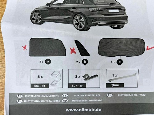 ClimAir Car Comfort Sonniboy compatible Audi A3 (8Y) Sportback 2020 - Read Descp — New (other) (photo 3)