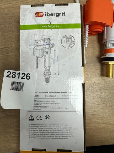 Ibergrif M20521 Toilet Cistern Bottom Side Fill Valve Adjustable Telescopic