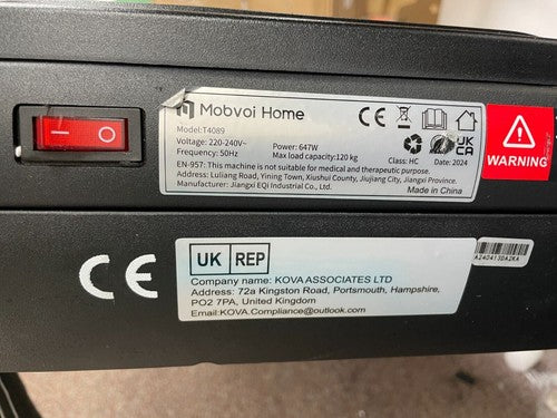 Mobvoi home treadmill T4089 — Used (photo 3)