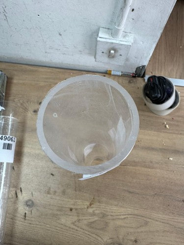 CLEAR GLASS CYLINDER VASE