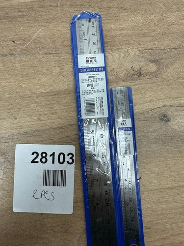 Measuring Scale Mark Ruler SAE & Metric Double Side Steel — New (other) (photo 2)