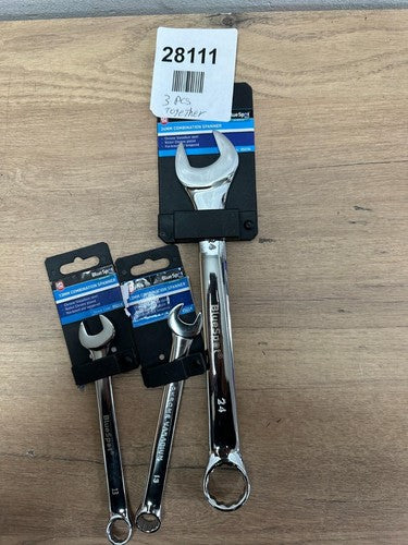 BlueSpot 13mm Chrome Vanadium Ratchet Spanner Fixed Head- 3 pieces — New (other) (photo 2)