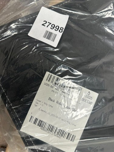 Black rolled edge silver stitch mats BMW E46 — New (other) (photo 2)