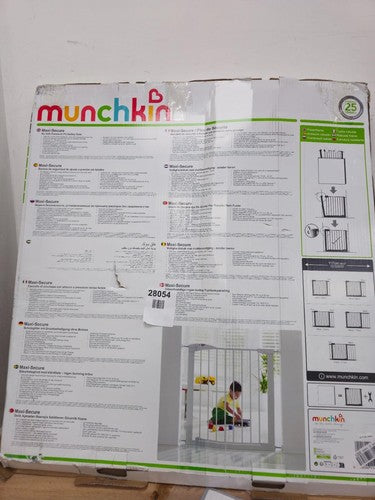 MUNCHKIN Maxi-Secure Safety Gate Pressure Fit Black 76-117cm Stairs