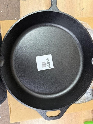 Amazon Basics Pre-Seasoned Cast Iron Skillet, Heavy-Duty Oven Safe up to 260 C, — New (other) (photo 3)