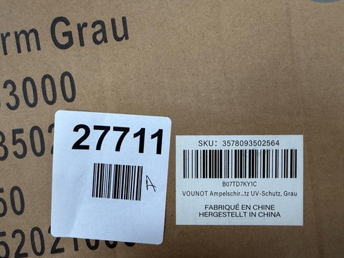 VOUNOT 3M Grey Cantilever Garden Parasol Banana Patio Umbrella — New (other) (photo 8)