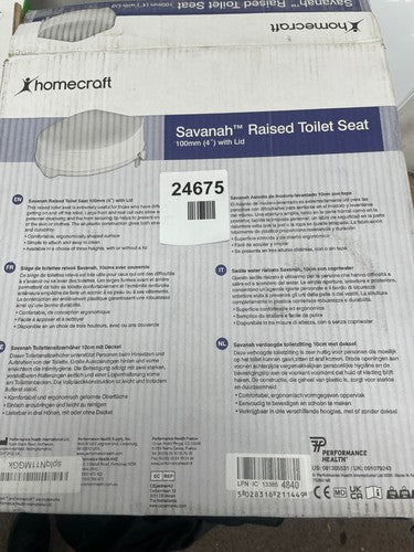Homecraft Savanah Toilet Seat with Flap - White, 10cm — New (other) (photo 4)