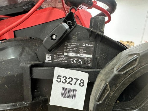 Einhell 37cm Lawnmower 1600W Rotary 38L Electric GC-EM 1600/37 — Used (photo 4)