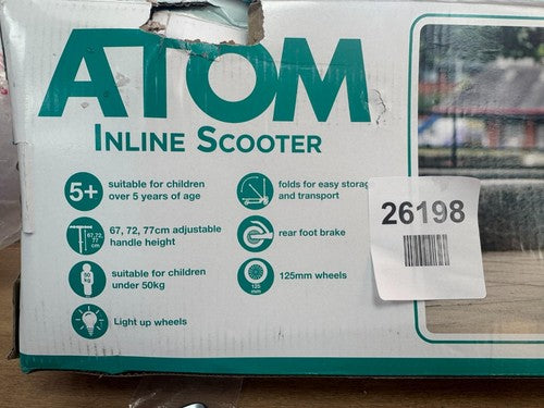 ATOM Light Up Inline Scooter Neochrome | 2 Wheel LED Kids Folding Kick Ride On — New (other) (photo 5)