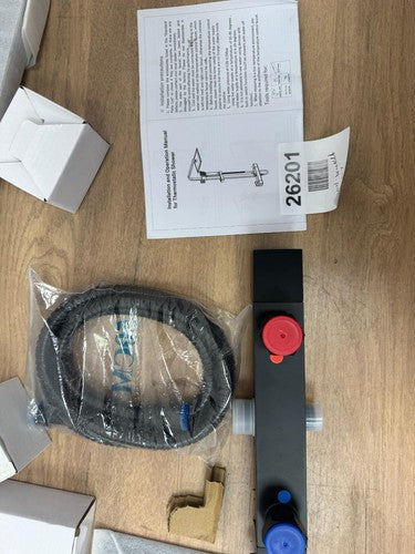 Matt Black Thermostatic shower Mixer Set — New (other) (photo 2)