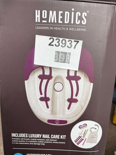 HoMedics Aubergine Luxury Nail Care Footspa and Massager — New (other) (photo 4)