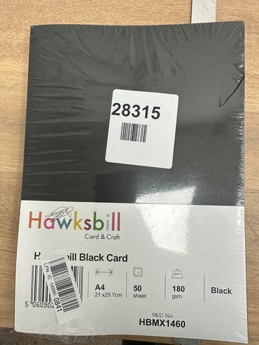 Hawksbill cad & craft black bill HBMX1460