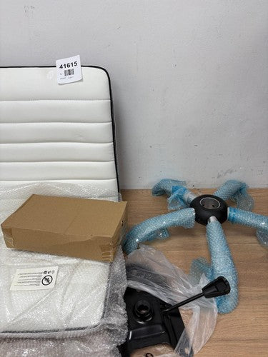 HOMCOM Armless Mid-Back Adjustable Office Chair-White — New (other) (photo 2)