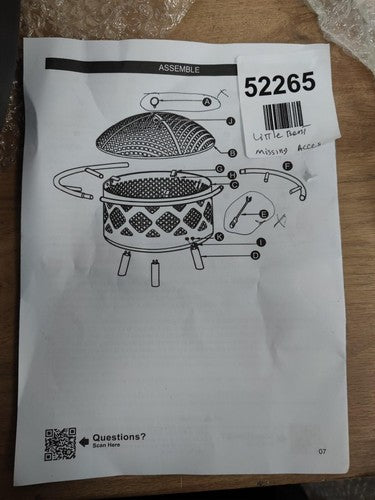 Sunnydaze Crossweave Outdoor Fire Pit