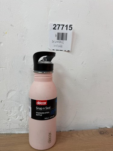 Décor Snap n Seal 500ml Stainless Steel Water Bottle