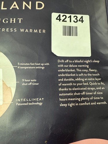 DREAMLAND Snowed In Organic Cotton Warming Mattress Protector — New (other) (photo 5)
