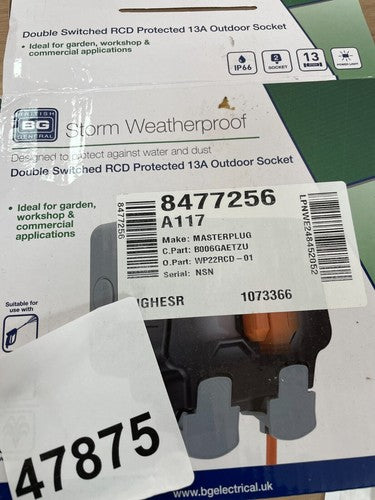 Masterplug 13A Weatherproof Outdoor Socket — New (other) (photo 4)