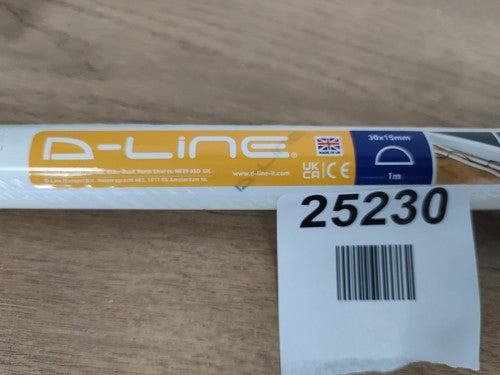 D-Line Half Round TV Tidy Self-Adhesive Electrical Cable Trunking — New (other) (photo 4)
