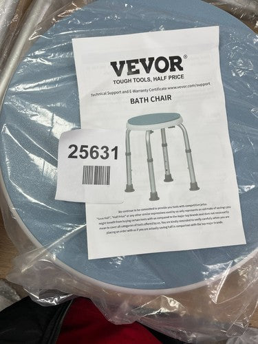 VEVOR Shower Chair for Inside Shower, 360 Degree Swivel Shower Seat, Adjustable