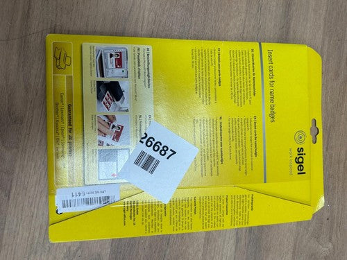 SIGEL LP898 Cards, Pack of 100, 5.4 x 9 cm, 185 g — New (other) (photo 2)