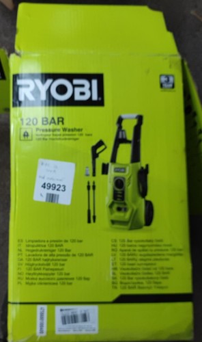 Ryobi RY130PWA 1600W 130bar Pressure Washer - Green — New (other) (photo 8)