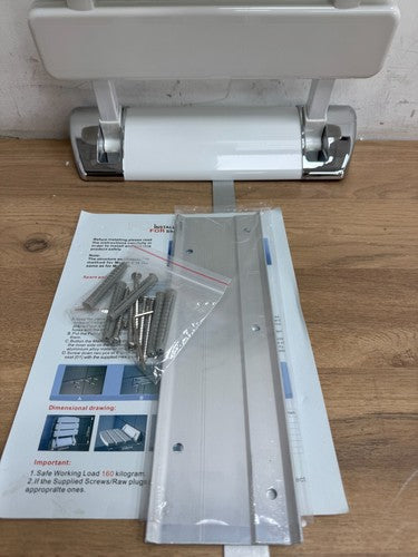 Shower Stool,Abs Bathroom Safe Comfortable Seat Shower Bath Folding Stool — New (other) (photo 3)