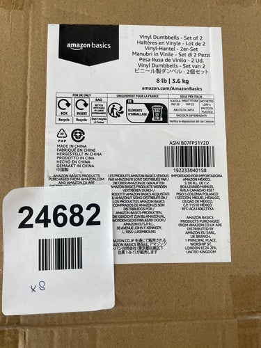 Amazon Basics Vinyl Dumbbells 8lb set — New (other) (photo 3)