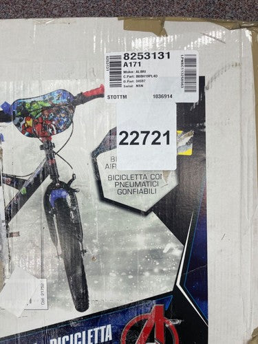 albri, Bicycle 14 inch Avengers unisex kids, blue — New (other) (photo 5)
