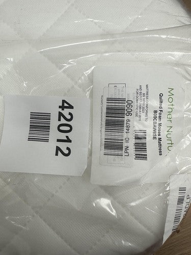 Mother Nurture BF085 Quilted Foam Moses Basket - White — New (other) (photo 2)