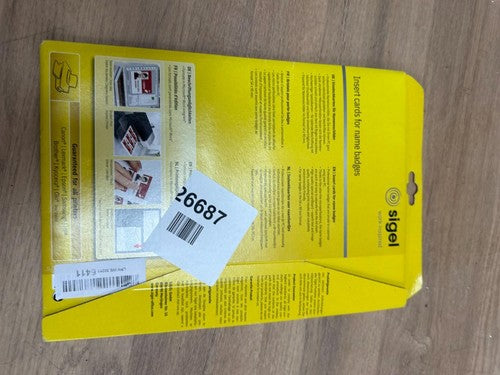 SIGEL LP898 Cards, Pack of 100, 5.4 x 9 cm, 185 g — New (other) (photo 3)