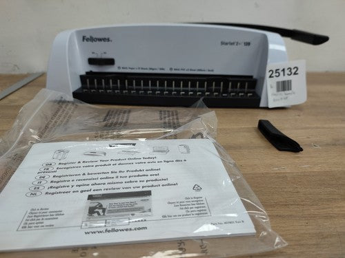 Fellowes Starlet 2+ 120 Comb Binding Machine A4 Manual Punch Binder 120 Sheet — New (other) (photo 4)