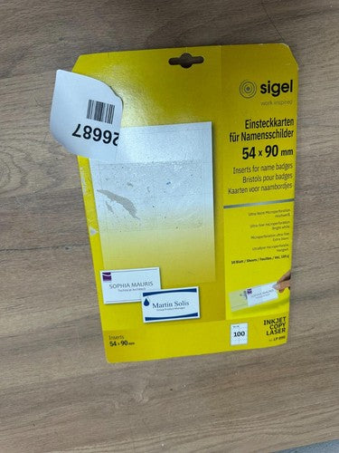 SIGEL LP898 Cards, Pack of 100, 5.4 x 9 cm, 185 g — New (other) (photo 5)