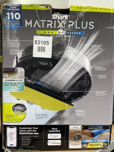 Shark Matrix Plus 2-in-1 Self-Empty Robot Vacuum Cleaner & Mop