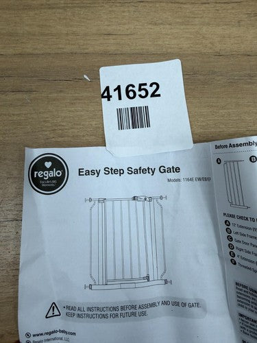 Regalo Metal Walk-Through Safety Gate 1164E EW DS — New (other) (photo 3)
