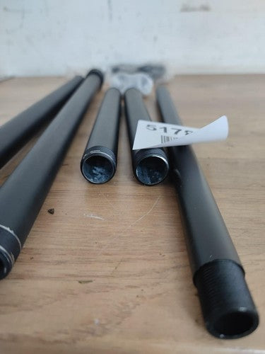 1 Inch Industrial Curtain Rods for Windows 28 to 48 Inches, Blackout Wrap Around — Used (photo 3)