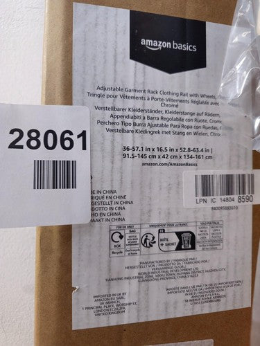 Amazon Basics Heavy Duty Clothes Rail Garment Rail — New (other) (photo 5)