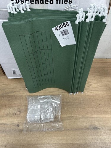 Summit Foolscap Tabbed Filing Cabinet Suspension Files, A4+, Green — New (other) (photo 3)