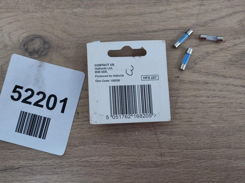 Halfords Assorted Radio Fuses 1.5, 2, 5A — Used (photo 2)
