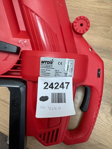 MTD - 40 Volt Li-ion battery leaf blower and vacuum cleaner - BLBV40 - Bareunit — New (other) (photo 9)
