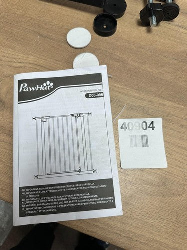 PawHut Dog Gate Stair Gate Pressure Fit Pets Barrier Black, D06-096 — New (other) (photo 4)