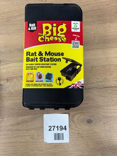 The Big Cheese Rat & Mouse Bait Station – Secure, Reusable & Weatherproof Design